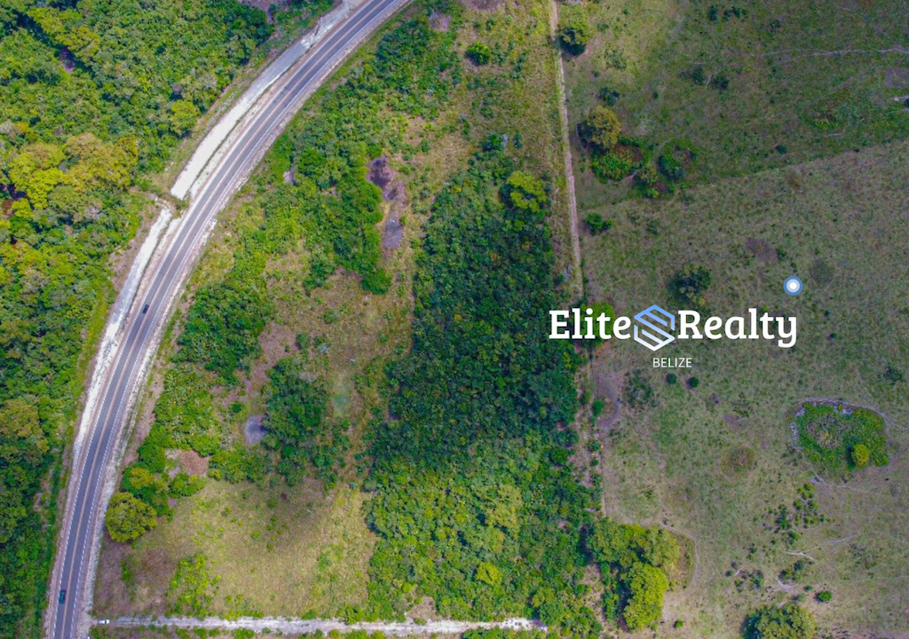 Aerial View Of Land For Sale Near Orange Walk Town Along Philip Goldson Highway Belize