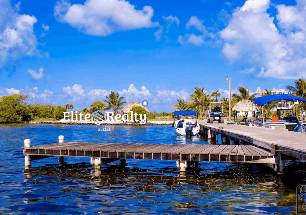 Waterfront Dock With Boat Access At Brahma Blue Resort San Pedro Belize