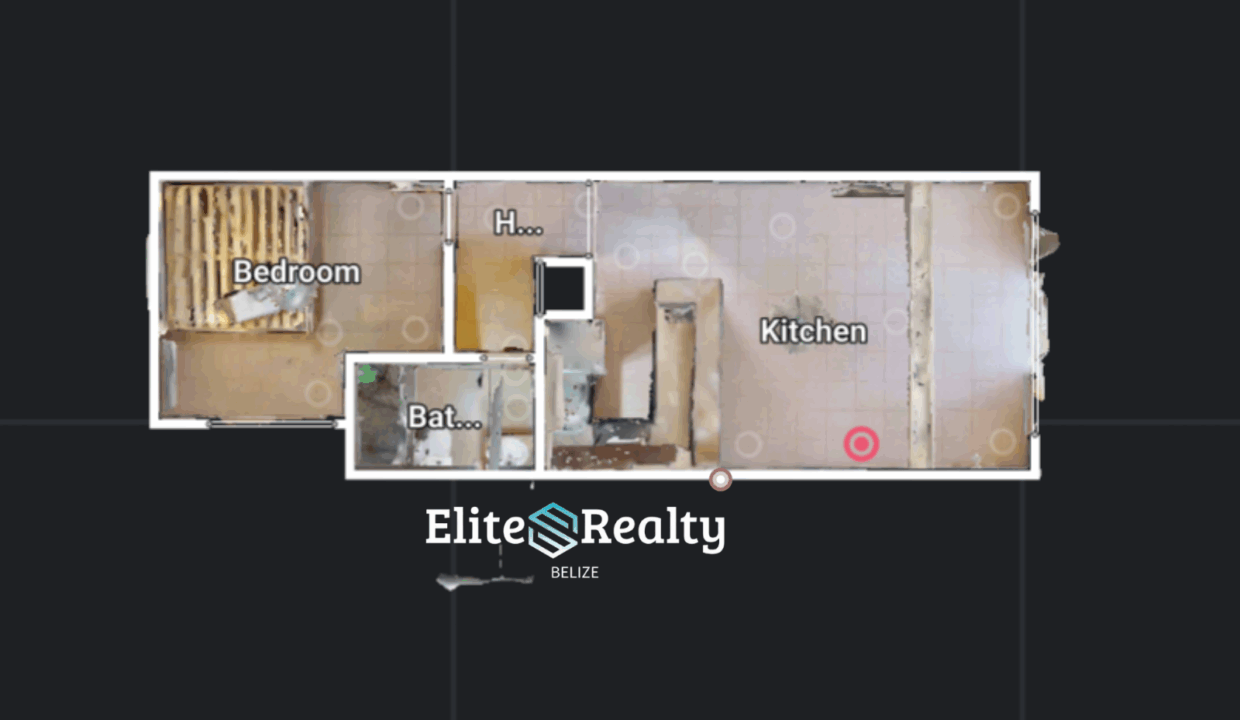 Floor Plan Layout Of 1 Bedroom Condo At Royal Palm Resort In San Pedro Ambergris Caye Belize