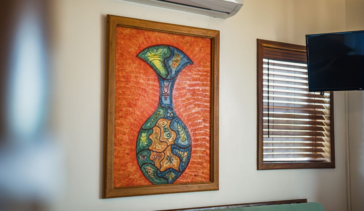 Tropical Wall Art And Interior Decor At Hopkins Bay Resort Belize Luxury Caribbean Villa With Modern Amenities