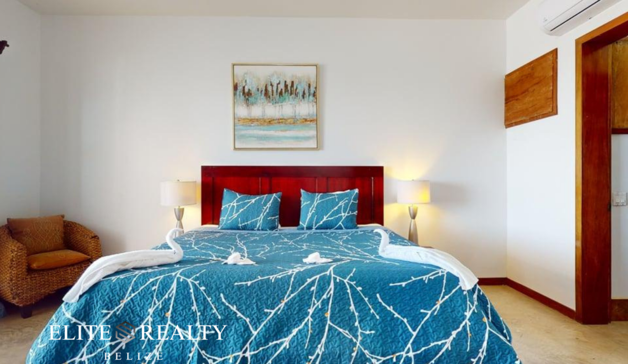 Luxury Bedroom Inside Brahma Blue Penthouse In San Pedro Ambergris Caye Belize