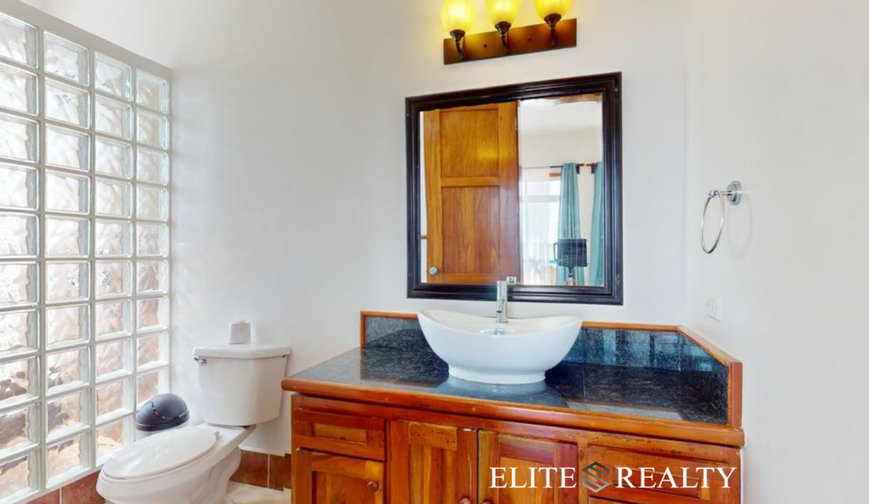 Luxury Penthouse Bathroom Vanity And Vessel Sink At Brahma Blue In San Pedro Ambergris Caye
