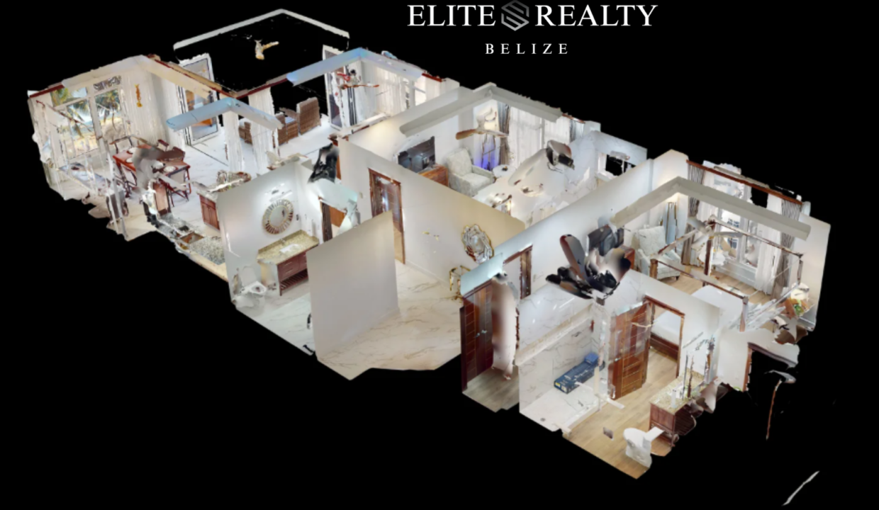 3d Floor Plan Beachfront Condo Royal Kahal Resort San Pedro Belize Ambergris Caye Condo Layout For Sale