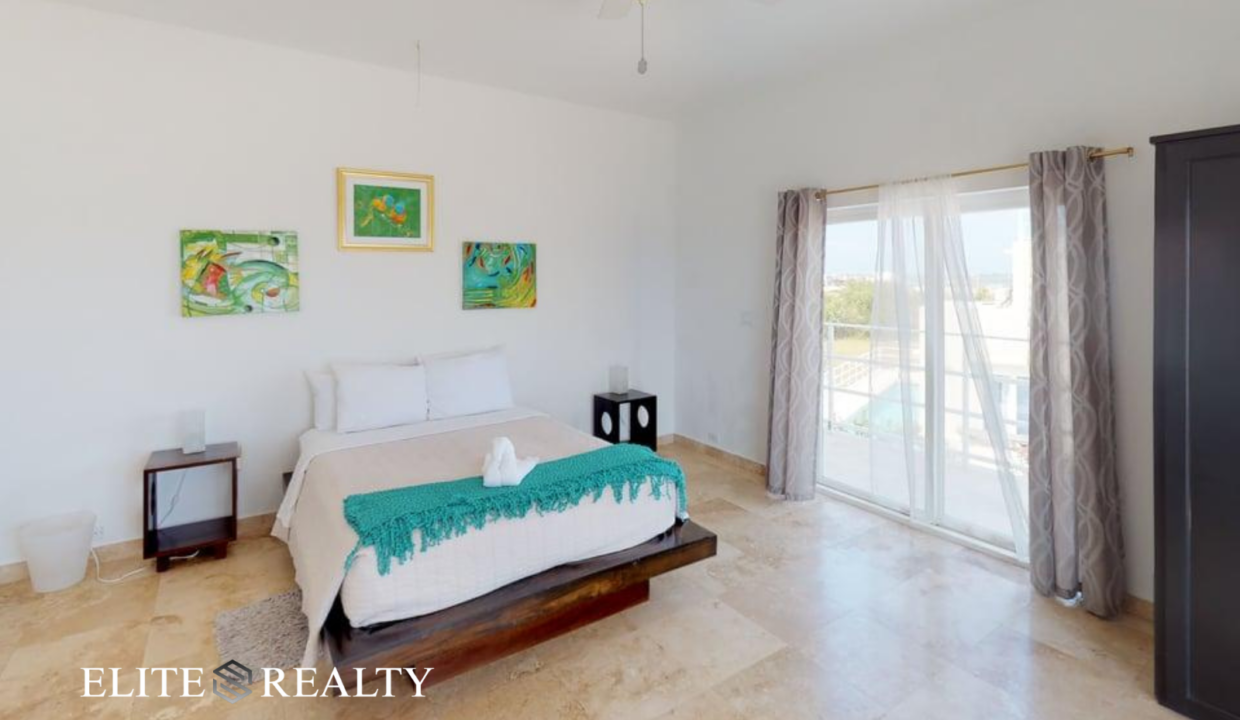 Bright Bedroom With Balcony Access In Playa Villa 2 Luxury Waterfront Villa San Pedro Ambergris Caye Belize