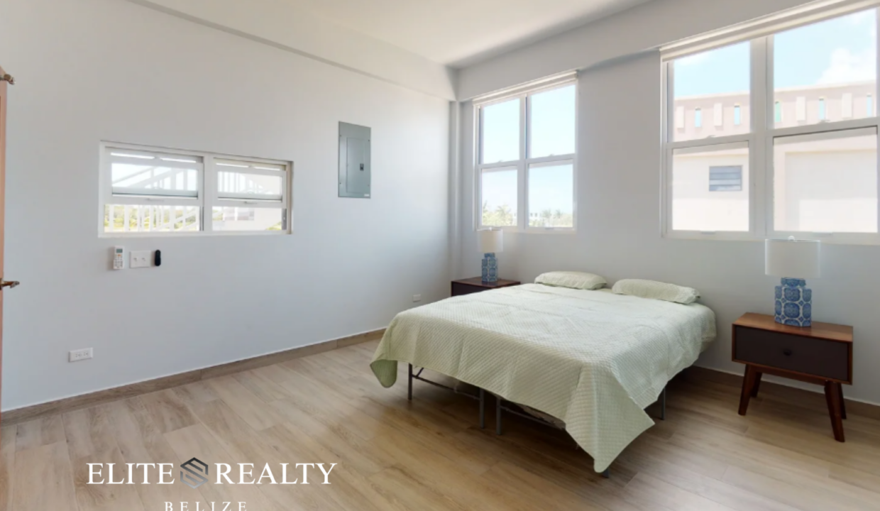 Bright Bedroom With Large Windows In Ambergris Caye Belize