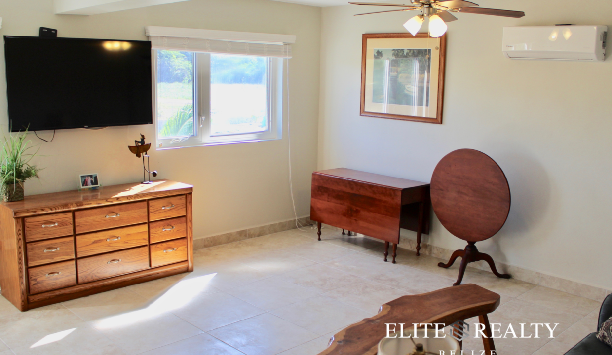 Bright Interior Living Area With Natural Light In Waterfront Home At Tarpon Cove Estates Corozal Belize