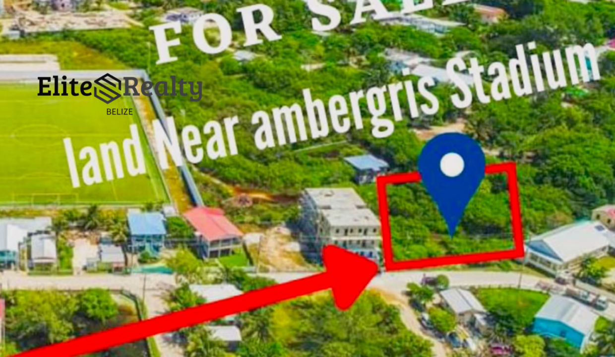 Double Lot For Sale Near Ambergris Stadium With Marked Location Escalante Subdivision Ambergris Caye Belize
