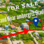 Double lot for sale near Ambergris Stadium with marked location Escalante Subdivision Ambergris Caye Belize