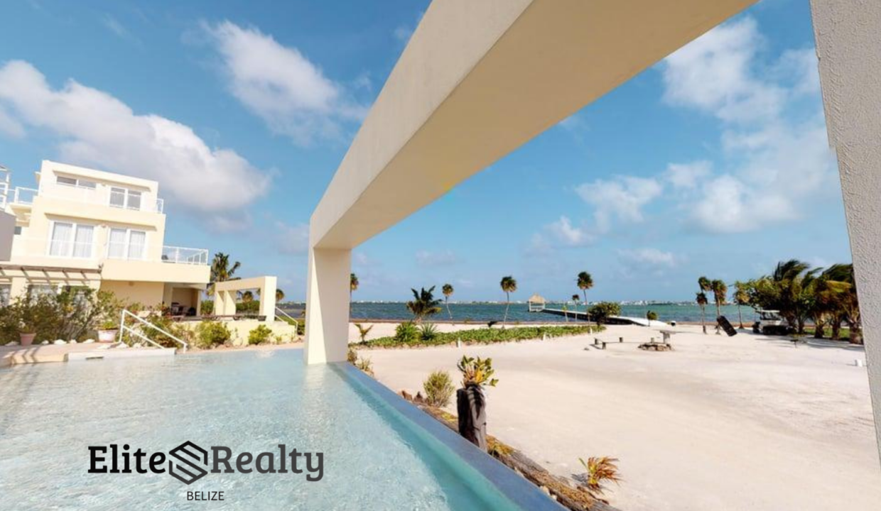 Infinity Pool Overlooking Beachfront At Playa Villa 2 Luxury Waterfront Villa San Pedro Ambergris Caye Belize