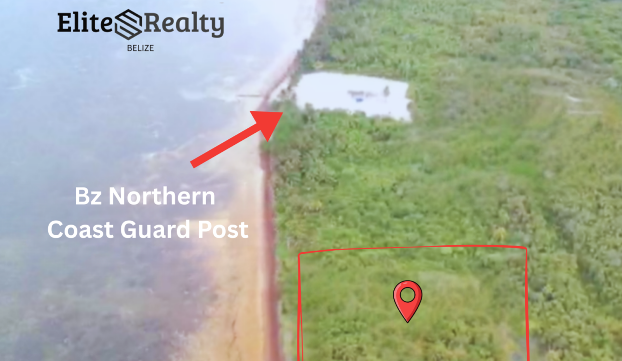Mapped Location Of Palm Bay Club Lot For Sale In San Pedro Belize Near Northern Coast Guard Post Ambergris Caye Waterfront Property