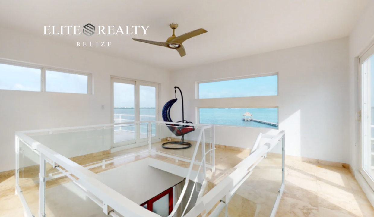 Upper Level Loft Ocean View Luxury Waterfront Villa San Pedro Belize Ambergris Caye Interior